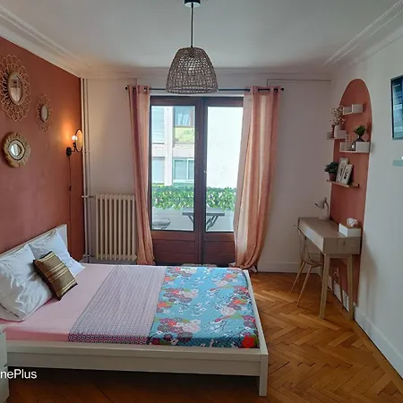 Belle D'hôte Avec Balcon Privé - 3 Mins Gare - Genève Accès Direct * Annemasse
